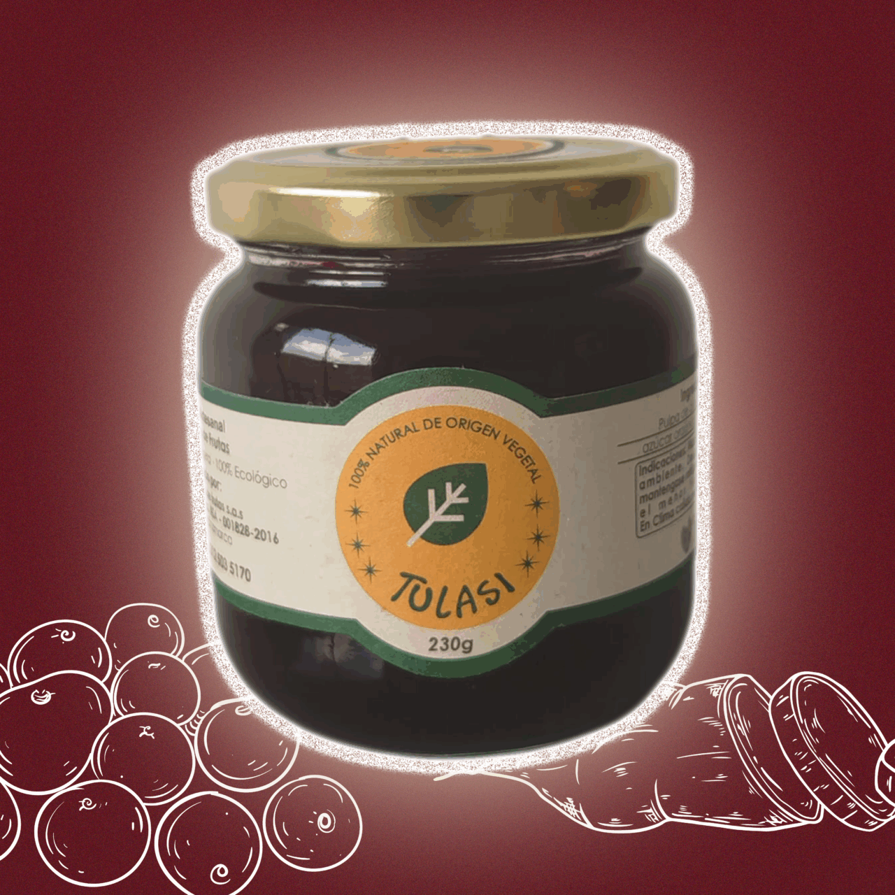 Arándanos y yacón | 230 Gr