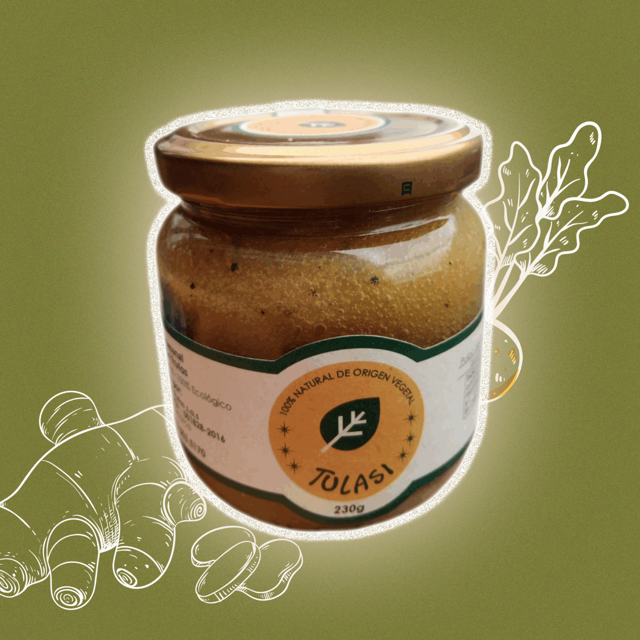 Ruibarbo con jengibre | 230 Gr