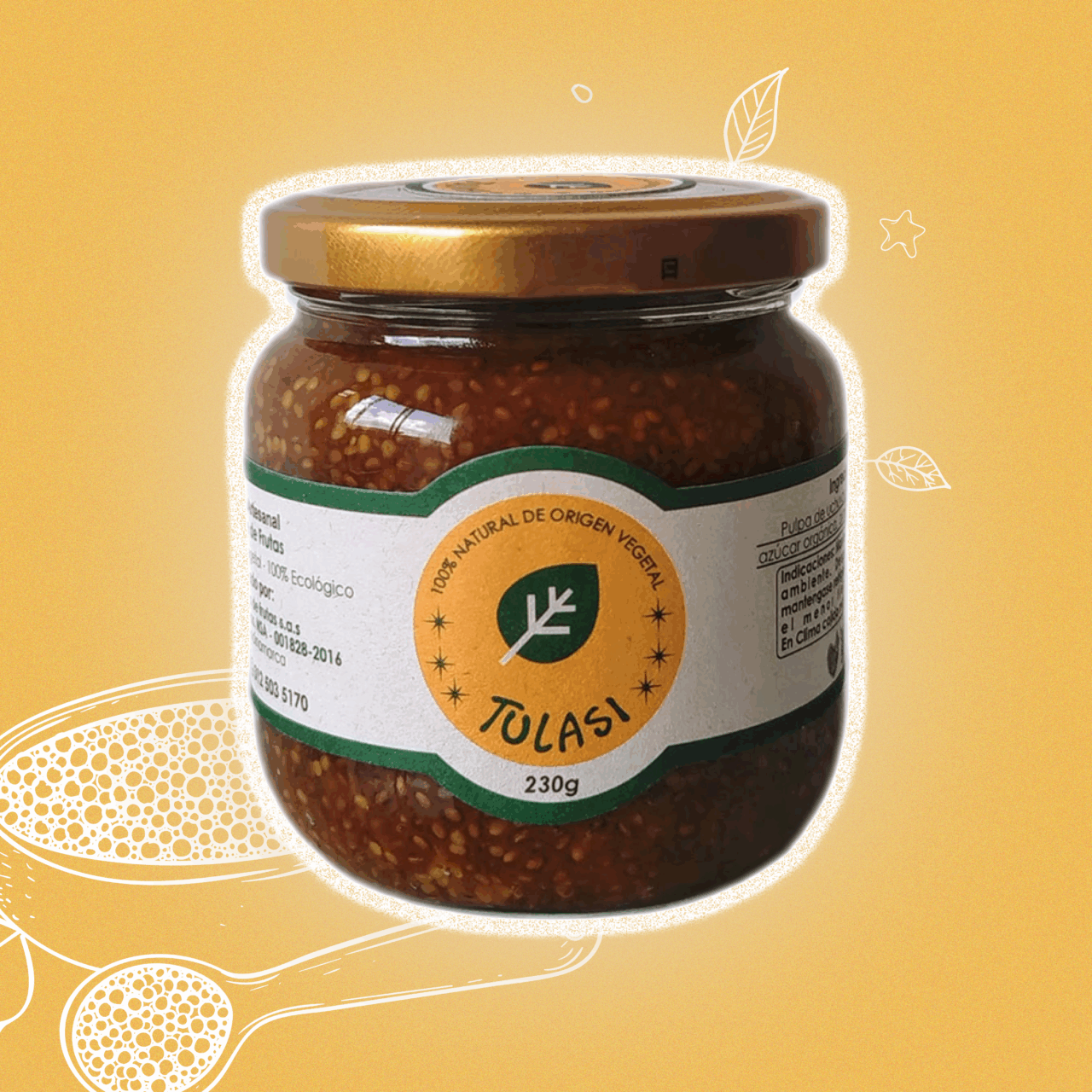 Uchuvas con semillas de chía | 230 Gr